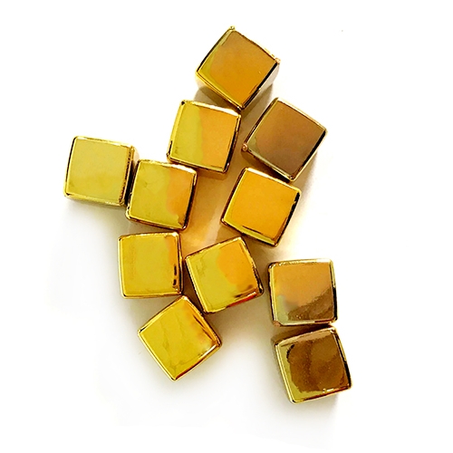 Metallic Plastic Cubes for Board Game