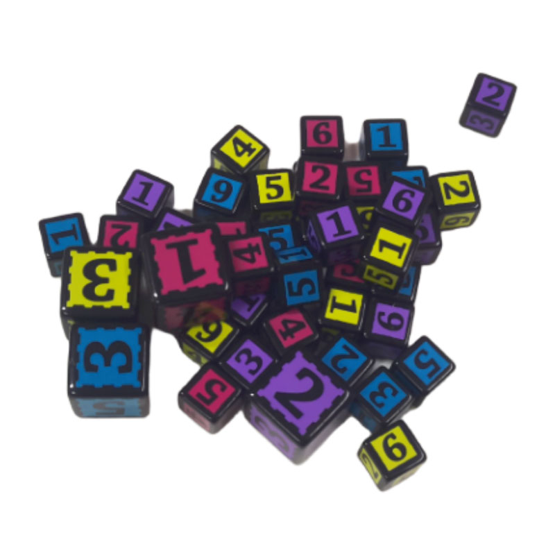 Custom Multi Color Board Game Printing Dices