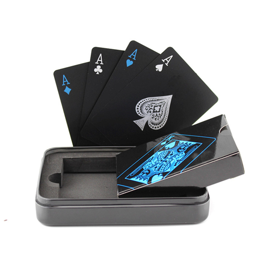 Waterproof Black PVC Playing Cards